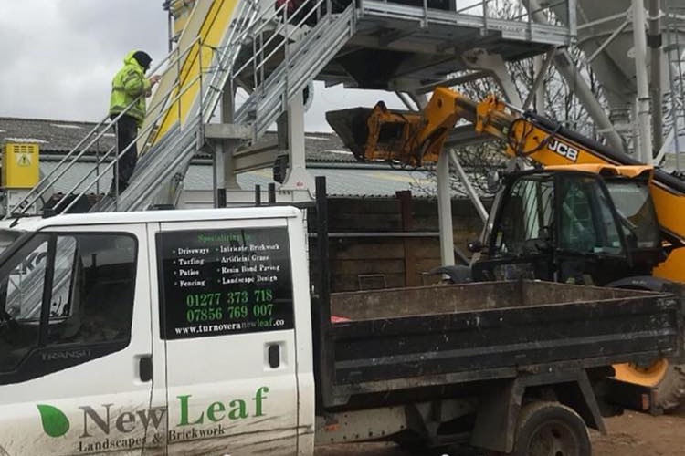 New Leaf Picking up some Ready Mix Concrete